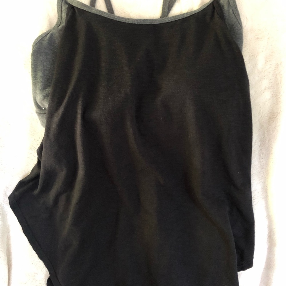 3@$15 bl/Grey Xersion Tank top with built in bra XL